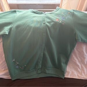 Bobbie Brooks Sage Button-Up Cardigan